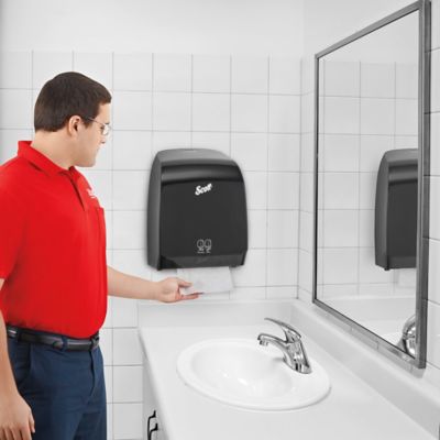 Scott® Pro™ Automatic Paper Towel Dispenser - Black H-9550 - ULINE