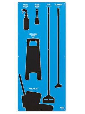 Ensemble d'outils de nettoyage pour panneau d'ombres pour zone sèche d' outils 5S H-8070 - Uline