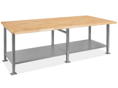 Heavy-Duty Packing Table - 96 x 48", Maple Top with Rounded Edge H-9625-MAP