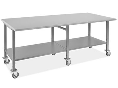 Mobile Heavy-Duty Packing Table - 96 x 48", Laminate Top H-9627-LAM
