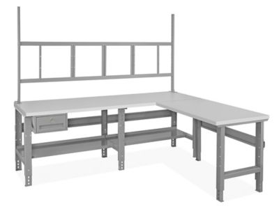 L-Shaped Workstation - 96 x 78", Laminate Top H-9629-LAM