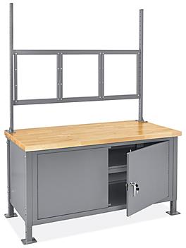 Cabinet Workstation - 60 x 30", Maple Top H-9635-MAP