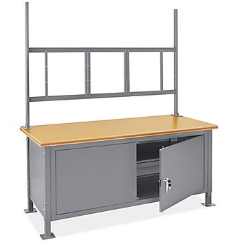 Cabinet Workstation - 72 x 30", Composite Wood Top H-9636-WOOD