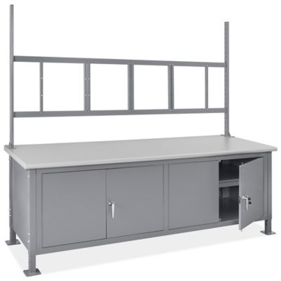 Cabinet Workstation - 96 x 30", Laminate Top H-9637-LAM