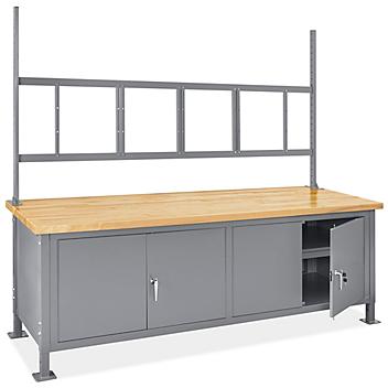 Cabinet Workstation - 96 x 30", Maple Top H-9637-MAP