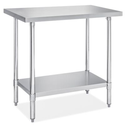 Economy Stainless Steel Worktable - 36 x 24" H-9643