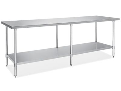 Economy Stainless Steel Worktable - 96 x 30
