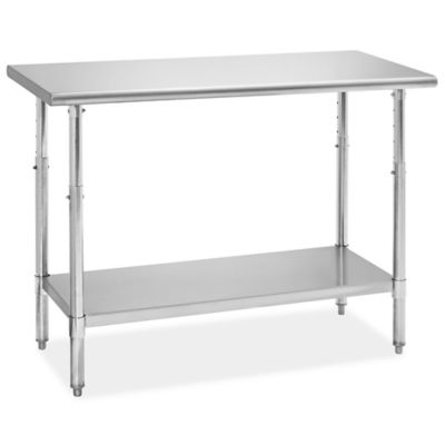 Mesa de altura ajustable, 48.0 in de ancho x 24.0 in de profundidad x 22.0  in a 37.0 in de alto, Nebulosa gris