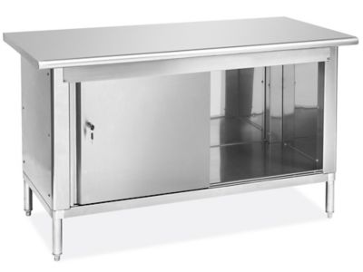 Stainless steel store cabinet workbench