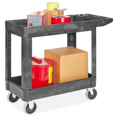 Heavy-Duty Utility Cart: Structural Foam, Black