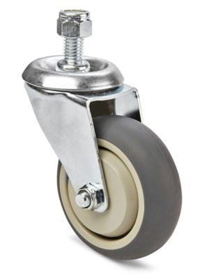 Rubber Caster for Uline Convertible Steel Hand Trucks - Swivel, 3 1/2 x 1 1/4" H-966-CASTER