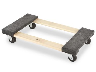 Standard Hardwood Carpet End Dolly - 3" Casters, 600 lb Capacity H-967