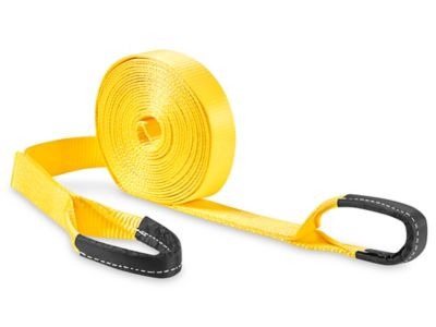 Heavy Duty Tow Straps - Steel Hook, 2 x 20', 9,000 lb Capacity H