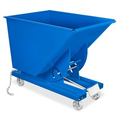 Industrial Quick Release Steel Dumping Hopper - 2 Cubic Yard H