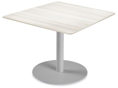 Deluxe Café Table - 36 x 36", White Wood H-9718W