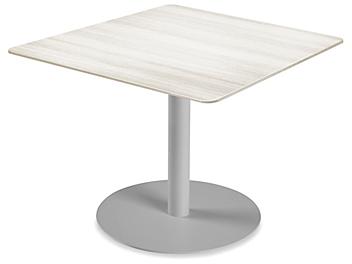 Deluxe Café Table - 36 x 36", White Wood H-9718W