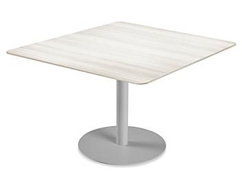 Deluxe Café Table - 42 x 42", White Wood H-9719W
