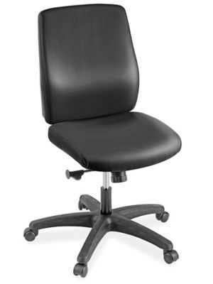 Vinyl Task Chair Black H 9726BL Uline