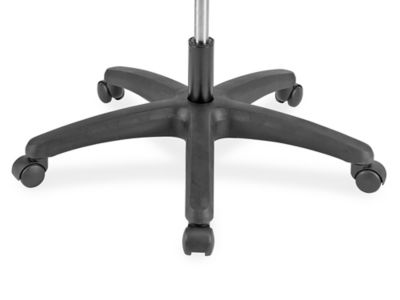 Vinyl Task Chair with Adjustable Arms - Black H-9727BL - Uline