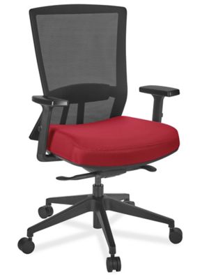 Uline Pinnacle Mesh Chair Black H 9729BL Uline