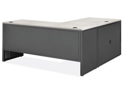 ID:G946126　ＯＡデスク Industrial Office L-Desk – 66 x 78