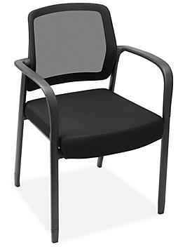Pinnacle Guest Chairs - Stationary, Black H-9748BL