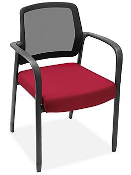 Pinnacle Guest Chairs - Stationary, Red H-9748R