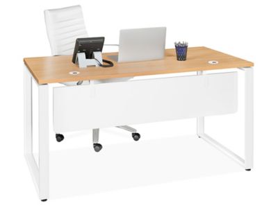 CubiCubi Escritorio, 60 x 40 x 75 cm, mesa de ordenador, mesa pequeña para  ordenador, estable, estrecha, oficina, oficina, acero, diseño industrial