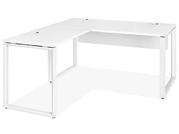 Designer Office L-Desk - 60 x 66", White H-9800W