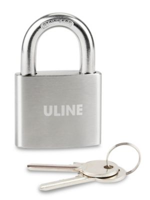 Uline Brass Padlock - Combination, 1 Shackle H-9820 - Uline