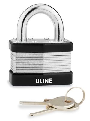 Uline Heavy Duty Steel Padlock - Keyed Alike, 1 Shackle