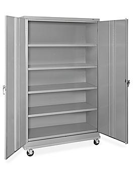 Standard Mobile Storage Cabinet - 48 x 18 x 84", Assembled, Gray H-9865AGR