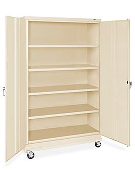 Standard Mobile Storage Cabinet - 48 x 18 x 84", Assembled, Tan H-9865AT