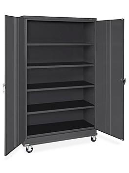 Standard Mobile Storage Cabinet - 48 x 18 x 84", Unassembled, Black H-9865BL