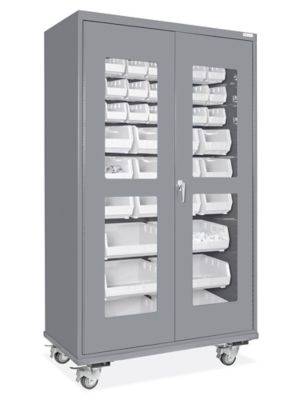 Space Solutions Bin Storage With 16 Plastic Tote, 40 OFF