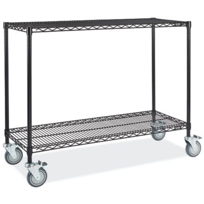 Black Wire Utility Cart 48 x 18 x 40" H9905 Uline
