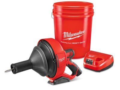 Milwaukee 2571-21 M12 Drain Snake Kit, 5/16 x 25' Bulb Cable, Storage