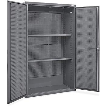 Pegboard Storage Cabinet - 3-Shelf H-9935