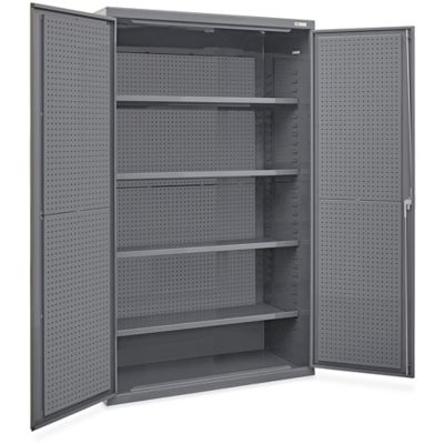 Pegboard Storage Cabinet - 5-Shelf H-9936 - Uline