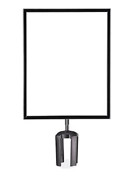 Crowd Control Sign with Bracket - 11 x 14", Blank Frame H-9946