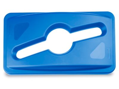 Rubbermaid&reg; Slim Jim&reg; Mixed Recycling Lid - Blue H-9956BLU