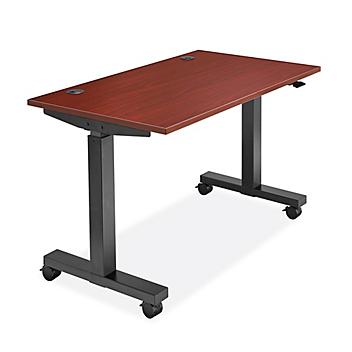 Adjustable Height Training Table - 48 x 30", Mahogany H-9962MAH