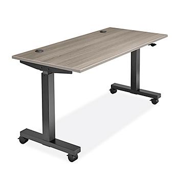 Adjustable Height Training Table - 60 x 30", Gray H-9963GR