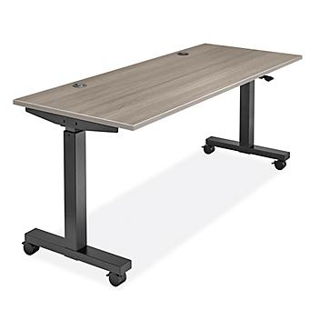 Adjustable Height Training Table - 72 x 30", Gray H-9964GR