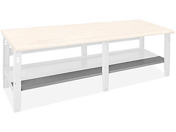 Packing Table Bottom Shelf Extension - 96 x 7" H-9973