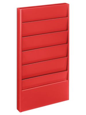 Job Ticket Rack - 5 Pockets, Red H-9982R