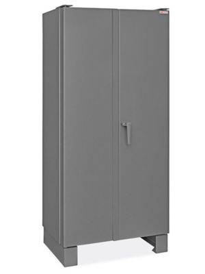 Heavy Duty Storage Cabinet - 36 x 24 x 78, Unassembled, Black H-1223BL -  Uline