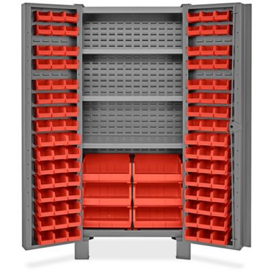 Heavy Duty All-Welded Bin Cabinets, Plastic Bin Welded Cabinet, Bin Storage  Cabinet