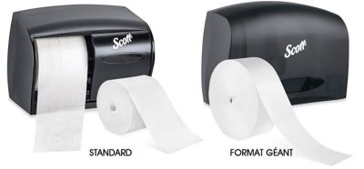 Papier hygiénique sans mandrin et distributeurs