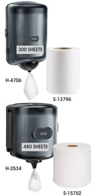 EZ Pull Paper Towels and Dispenser in Stock ULINE